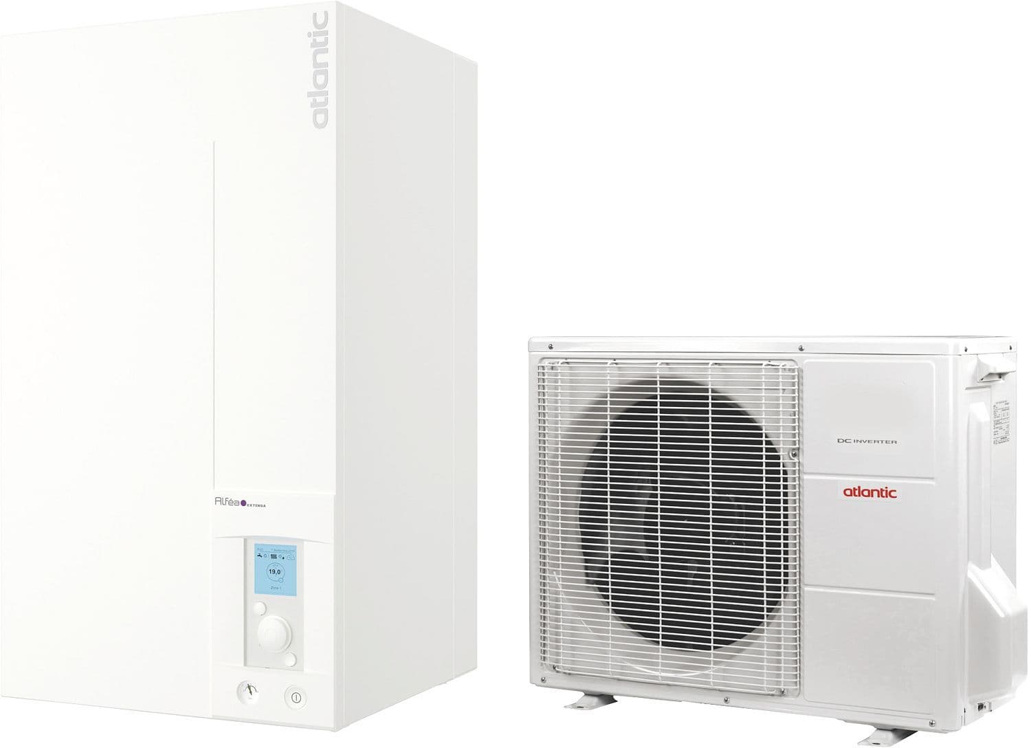 PAC AIR/EAU CC ALFEA EXTENSA A.I.10 10KW CONNECTED ATLANTIC ERP A+ 55° ERP A++ 35° vue 1