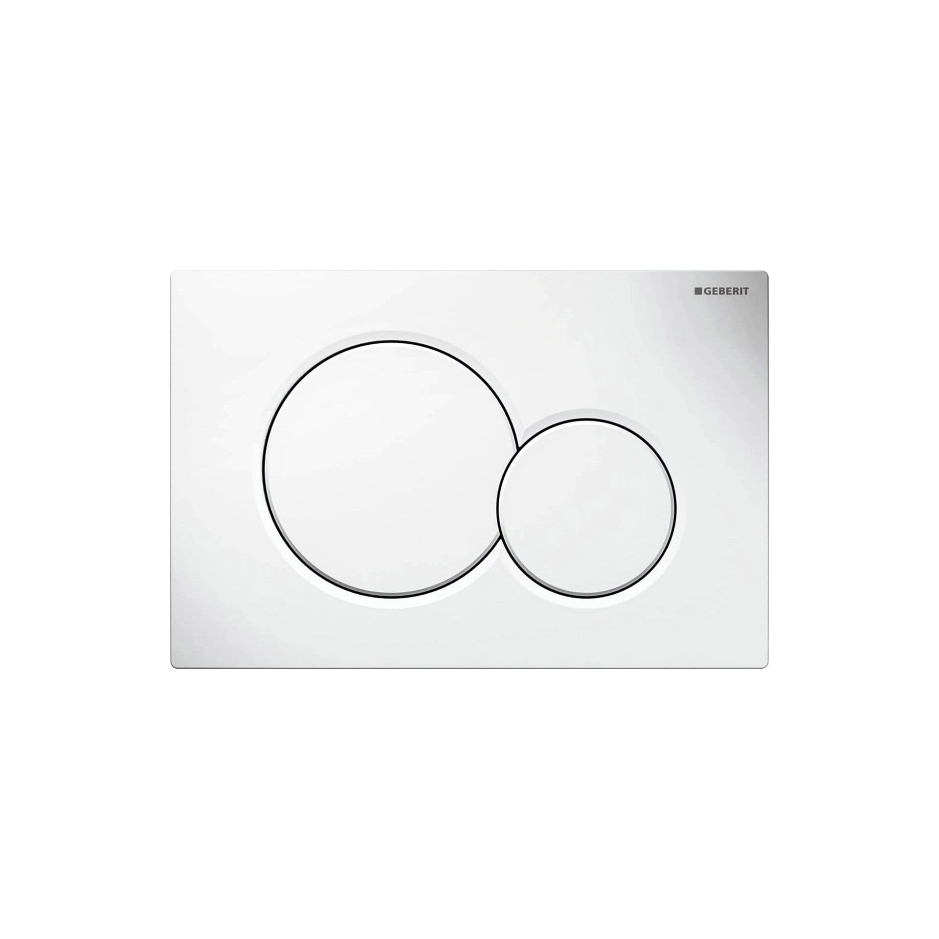GEBERIT SIGMA 01 PLAQUE DE COMMANDE - BLANC BRILLANT vue 1