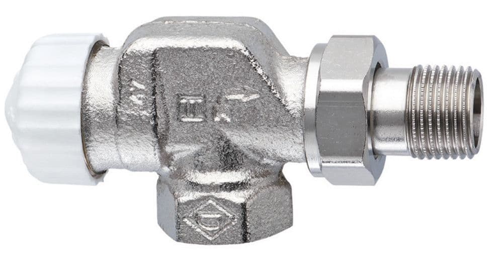 Heimeier V-Exact II robinet thermostatique équerre inversé 3/8"F vue 1