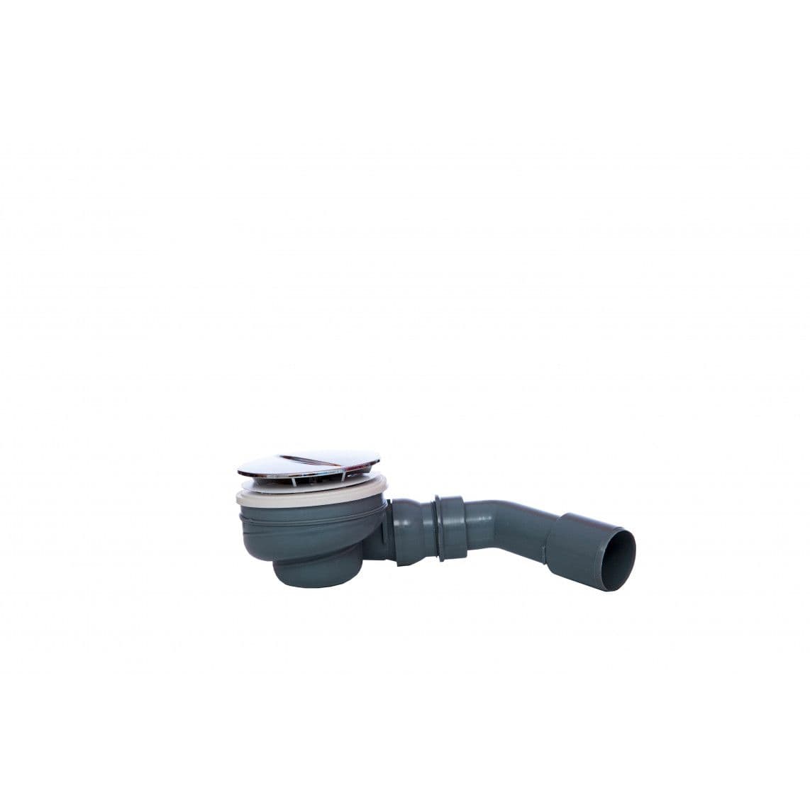 98811219 ECO-SAVE KS Douche- et Ecoulement de baignoire pour 90 mm, Gris, 1 1/2" x 40/50 mm, avec chromé-couverture, 110 mm vue 1