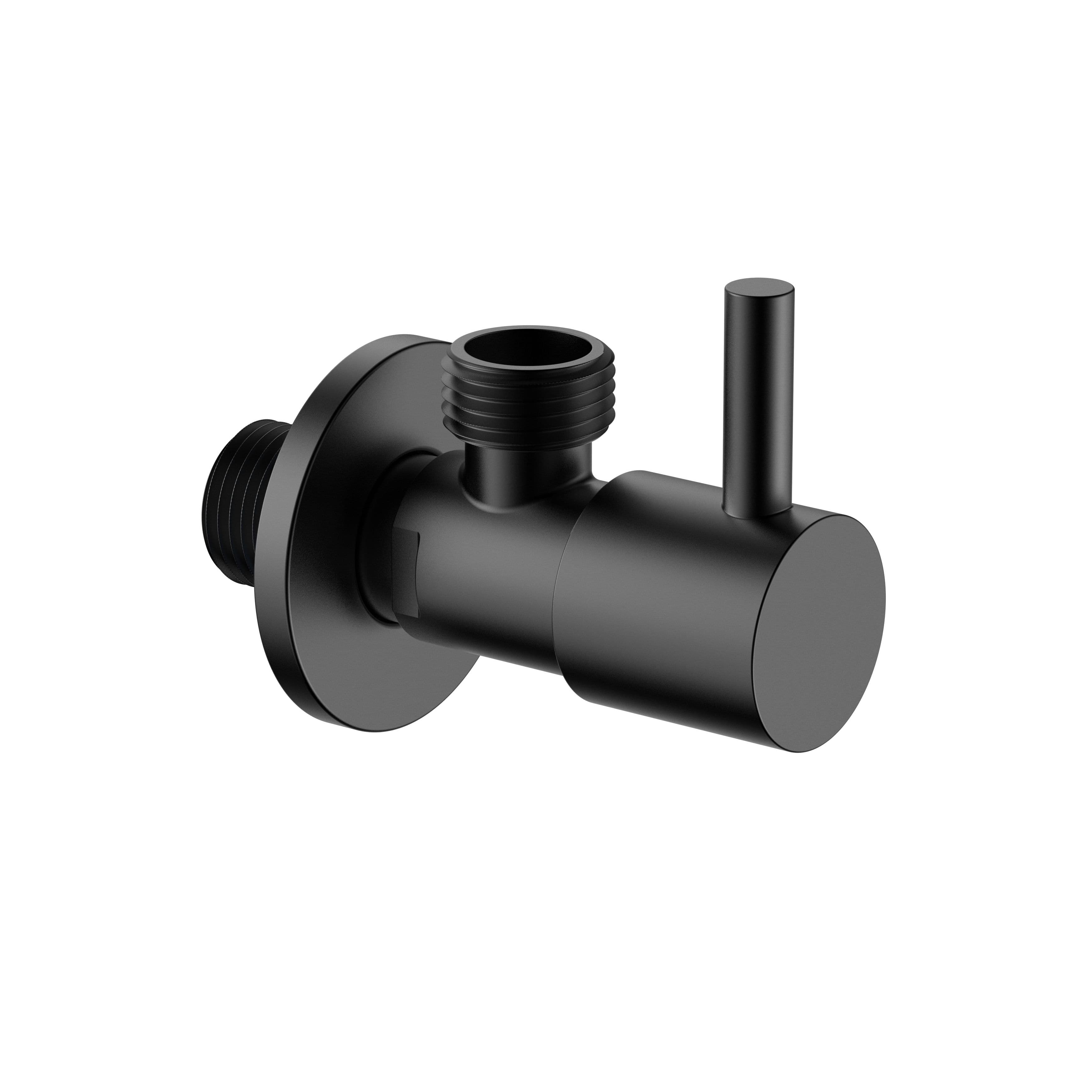 UNIFORMA ROBINET D’ARRÊT D’ANGLE – 1/2" X 3/8" – NOIR MAT (PVD) vue 1