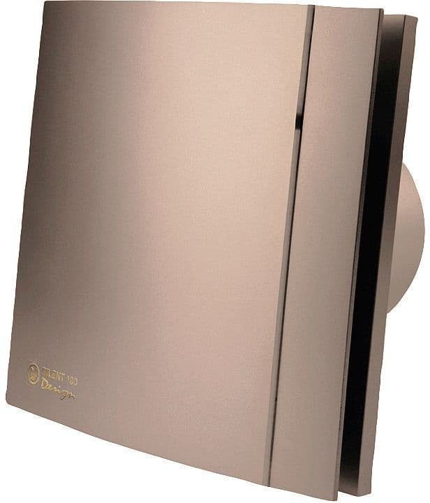 VENTILATEUR SALLE DE BAINS SILENT-100 CZ CHAMPAGNE DESIGN S&P vue 1