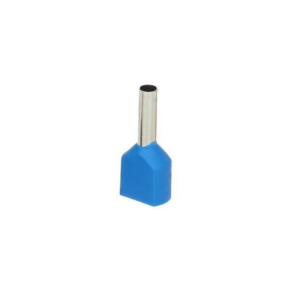 Borne d'extrémité de câble double isolée max. section 0,75mm² longueur du manchon cuivre: 8mm vue 1