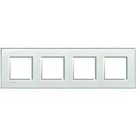 LivingLight - plaque rectangulaire 4 x 2 modules 71mm Aquamarine vue 1