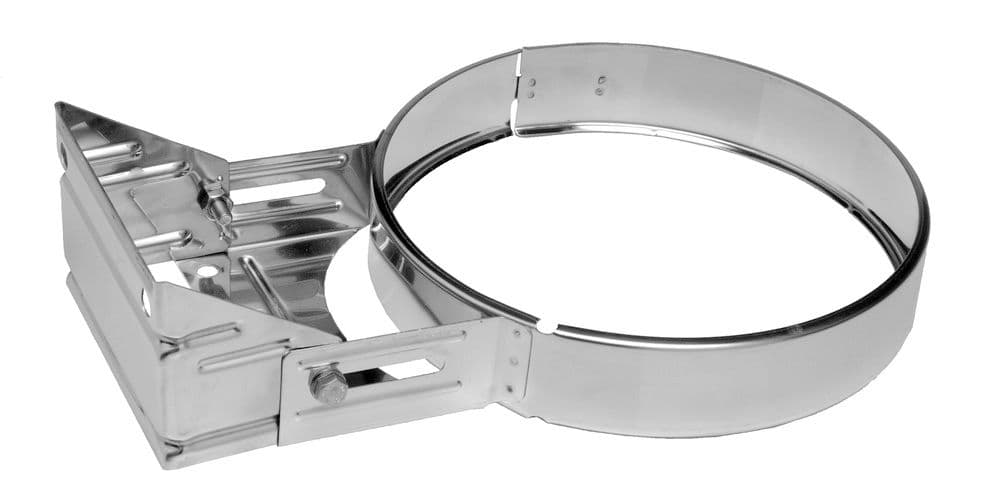 Dinak DW 083 collier mural réglable 70-120mm D130 inox 304 vue 1