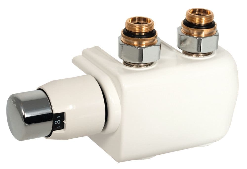 Honeywell Home Therafix bloc H bitube 1/2" + 3/4" blanc vue 1