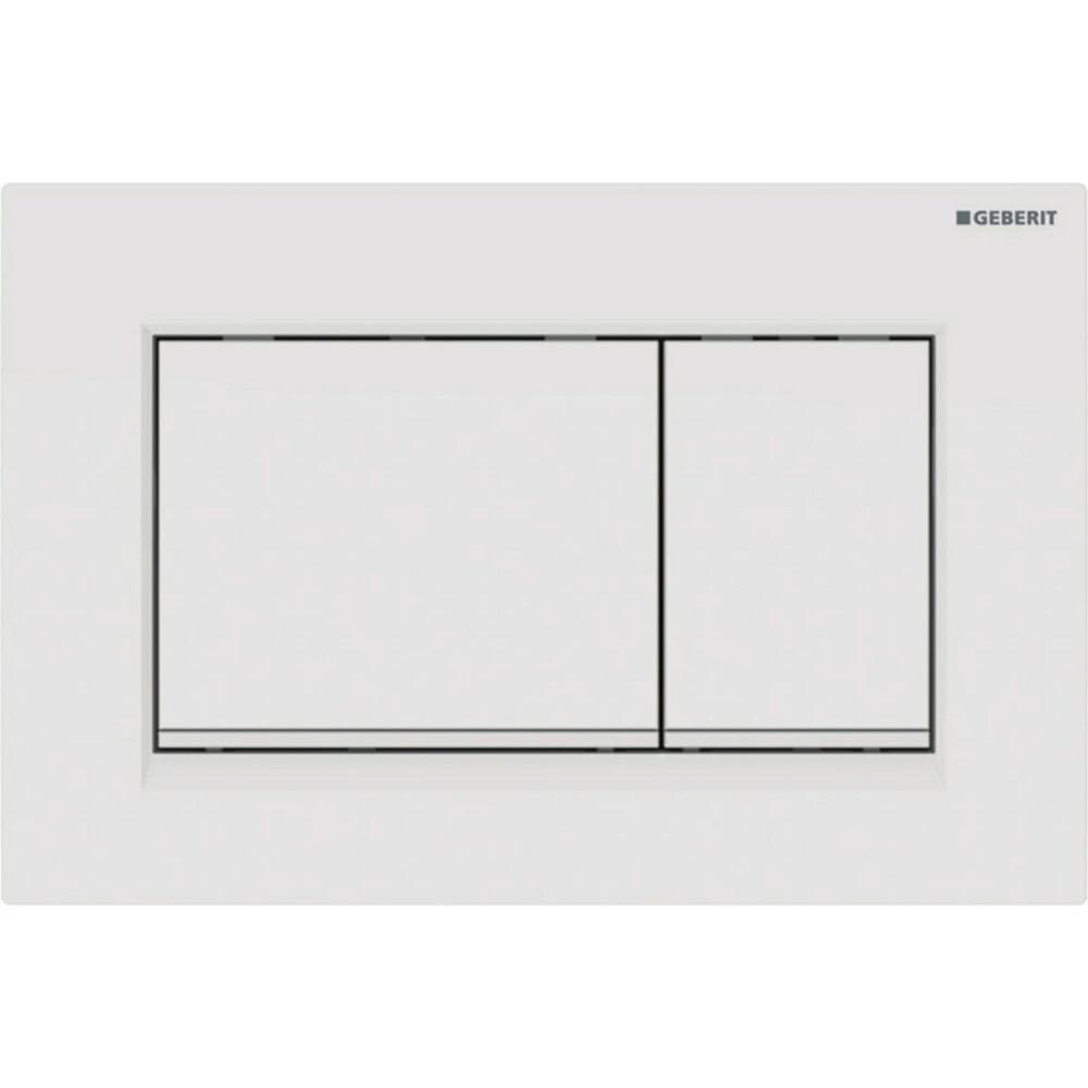 Geberit Sigma30 plaque de commande blanc vue 1