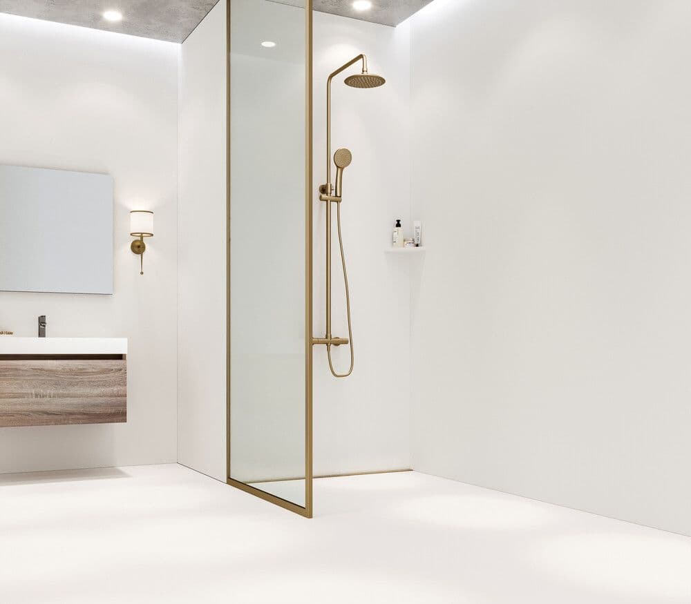 Dzignstone Base Line High panneau VAM mur blanc solid 1200x2500mm D9mm panel complet vue 1