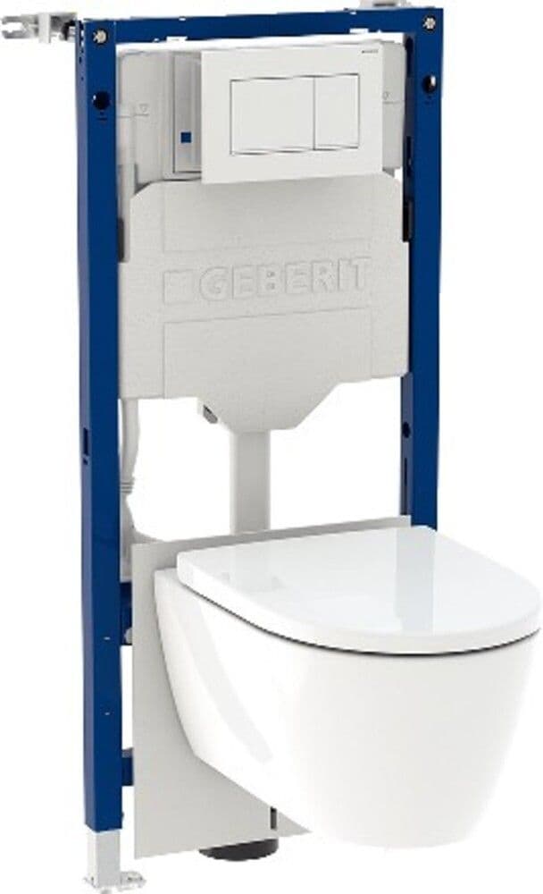 Geberit systemfix set élément 112cm reservoir plaque commande iCon WC-suspendue vue 1