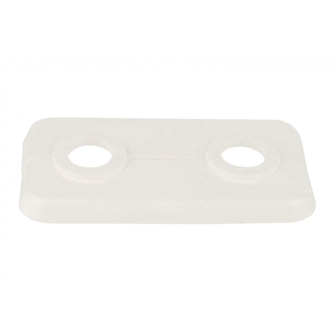 988236555 double rosace PP pour chauffage, blanc, 15 x 10 mm, pour 1/4" vue 1