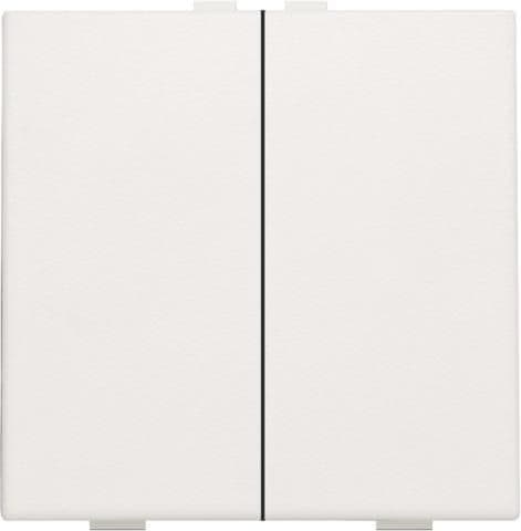 Bouton - poussoir double pour Niko Home control Blanc vue 1
