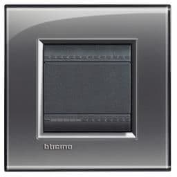 LivingLight - plaque rectangulaire 2 modules London fog vue 1