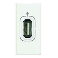 Axolute prise Usb White 1 module vue 1