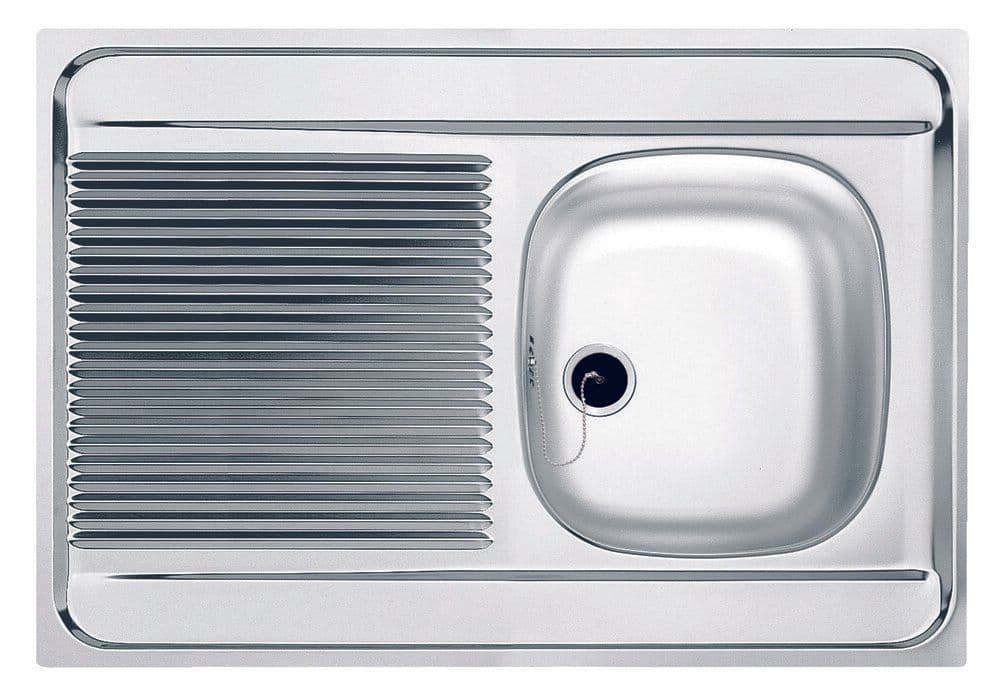 Franke MAN 711 évier 1000x600 1 bac réversible vidage manuel nox vue 1