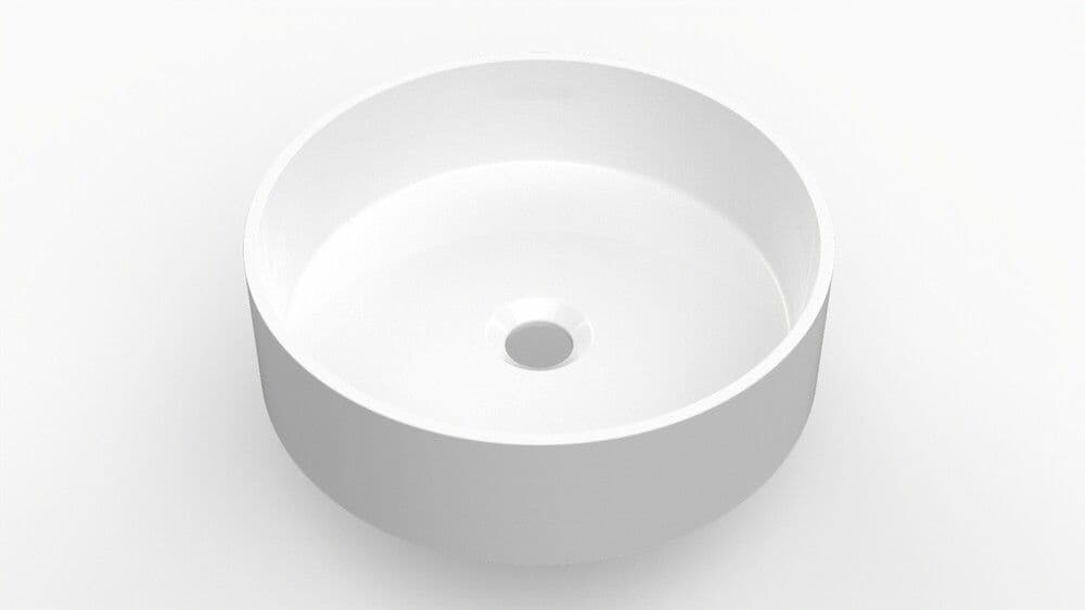Van Marcke Nero lavabo à poser rond blanc mat vue 1