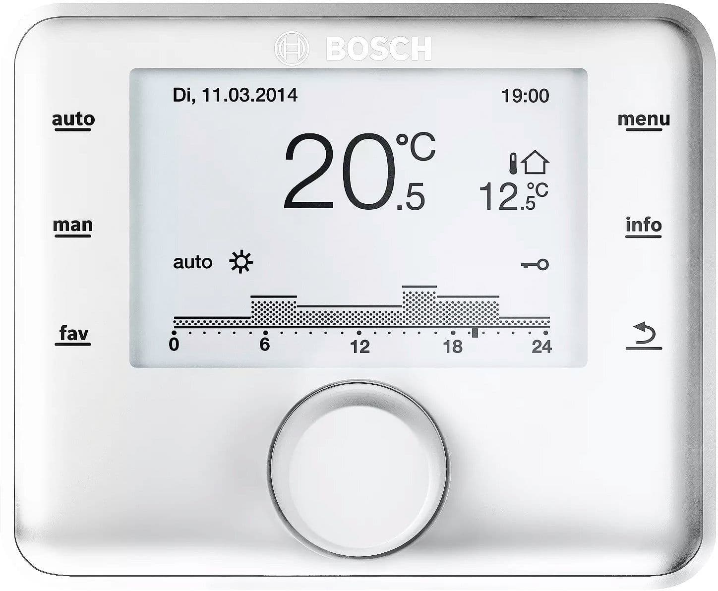 RÉGULATION EN FONCTION DU TEMPÉRATURE 4K CR400 SANS SONDE EXTÉRIEURE BOSCH vue 1