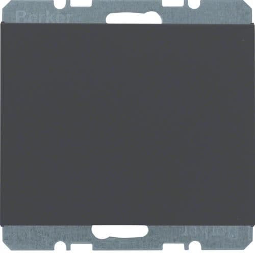 Cache - trou avec support métallique Berker K.1 Anthracite, mat vue 1