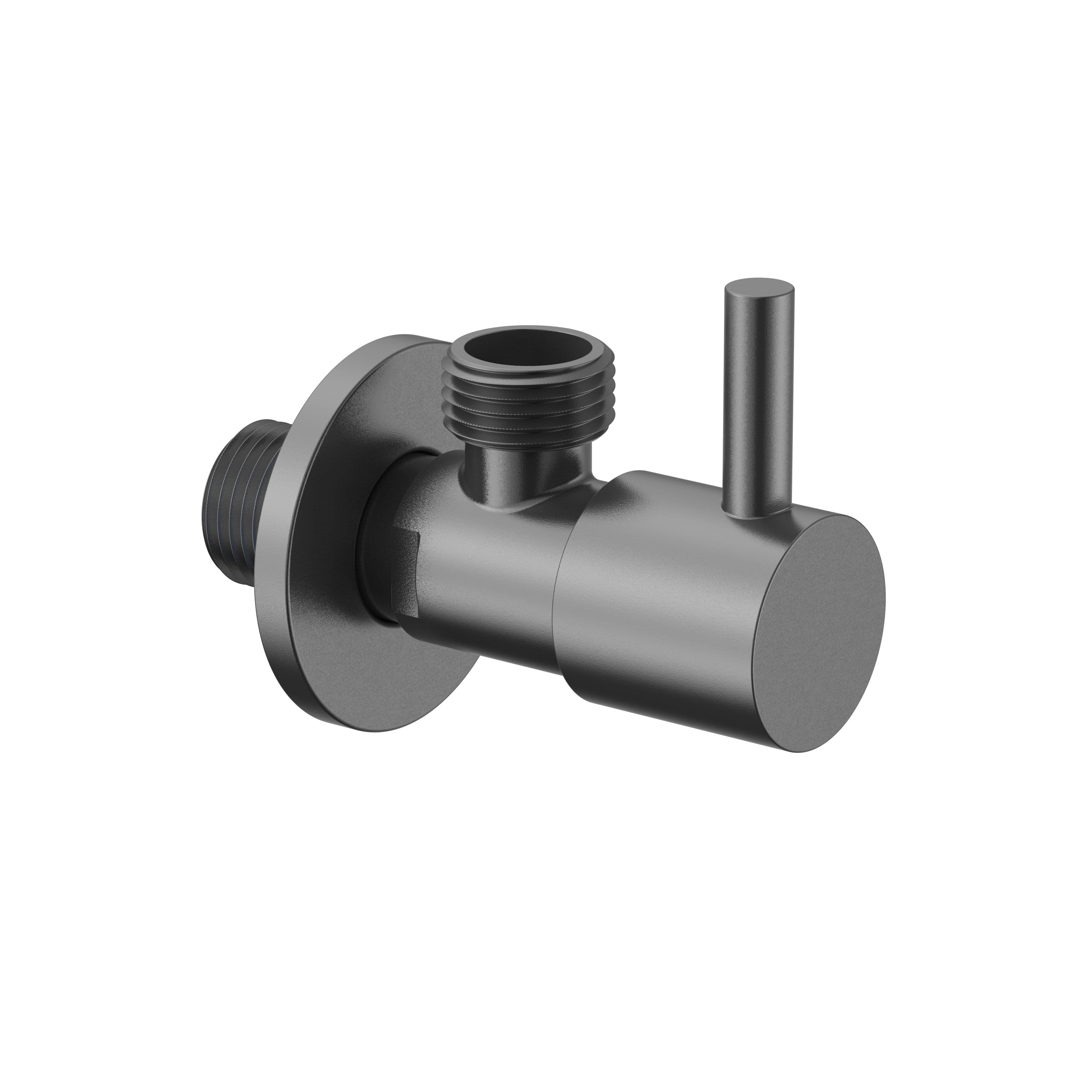 UNIFORMA ROBINET D’ARRÊT D’ANGLE – 1/2" X 3/8" – GUNMETAL (PVD) vue 1