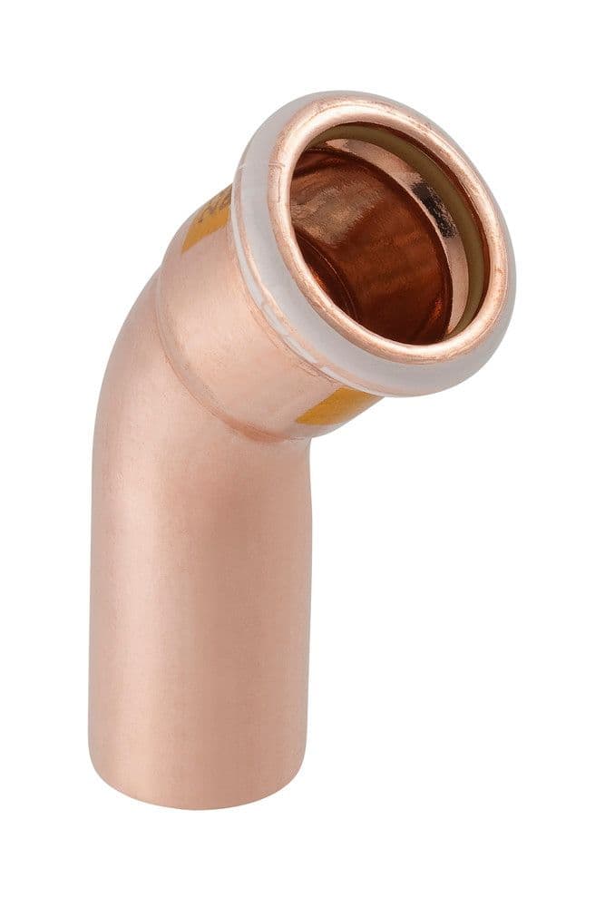 Geberit Mapress raccord sertir cuivre pour gaz coude 45° MF 35 vue 1