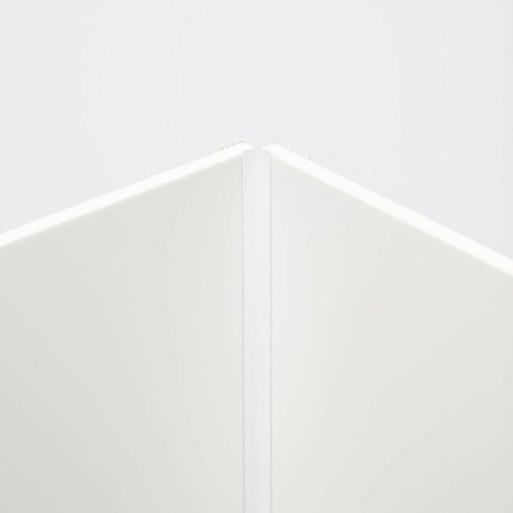 Van Marcke Cosmo profil d'angle panneaux Cosmo 6mm alu blanc H265cm vue 1