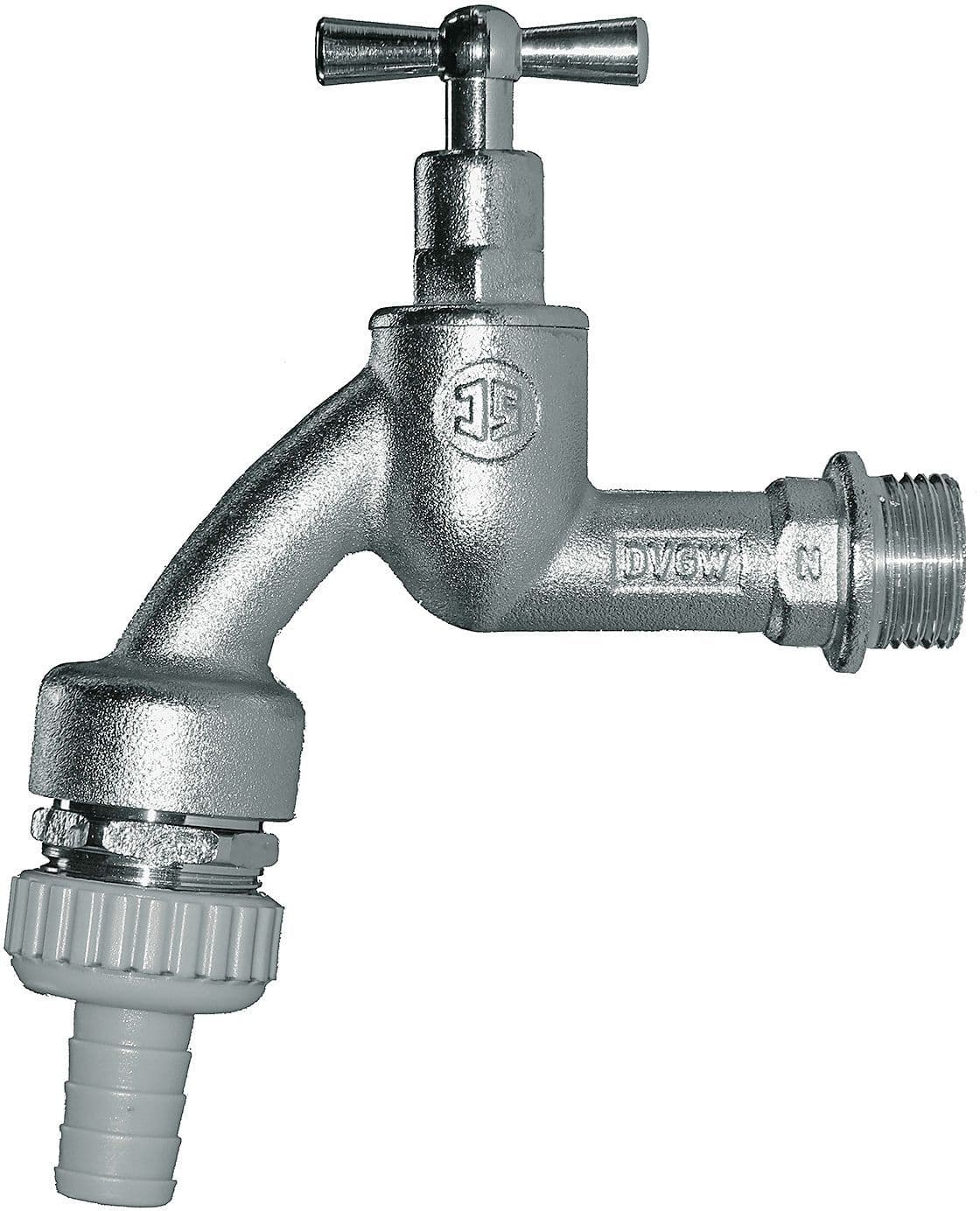 ROBINET DOUBLE SERVICE BELGAQUA HA 1/2" CHROMAT vue 1