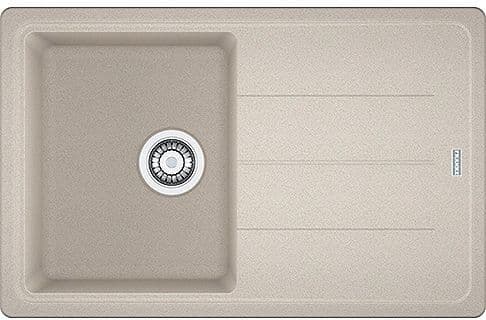 EVIER A ENCASTRER BASIS FRANKE 1 BAC+EGOUTTOIR 78X50 CHAMPAGNE vue 1