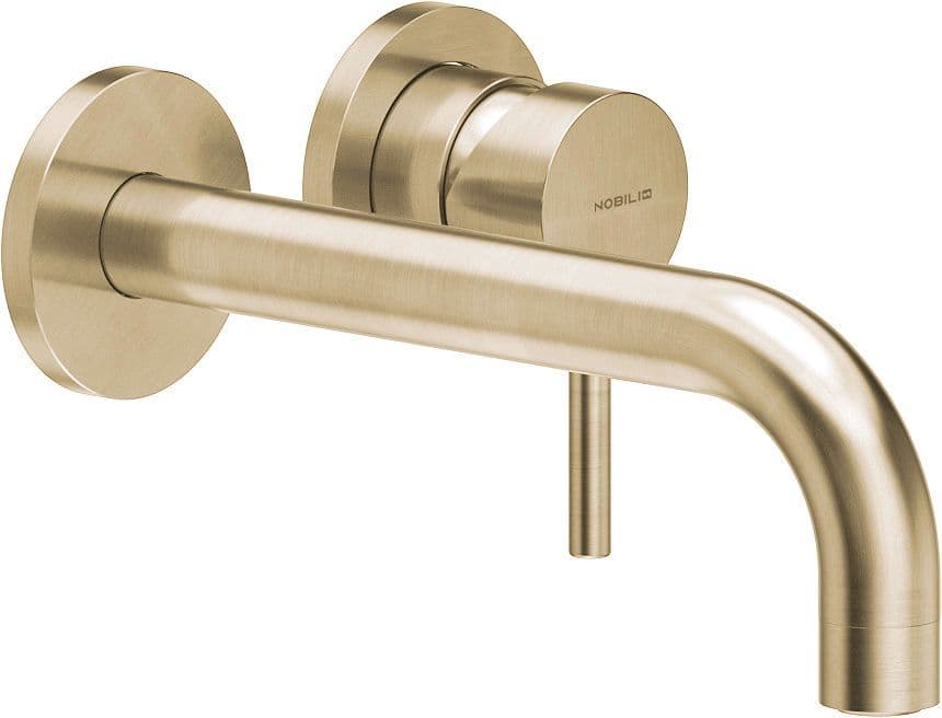 SET DE FINITION MITIGEUR LAVABO LIVE NOBILI 200MM MIELE BROSSÉ vue 1