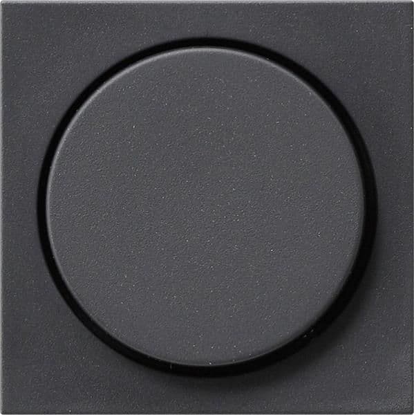 Cache avec bouton pour variateur et potentiomètre électronique Anthracite vue 1