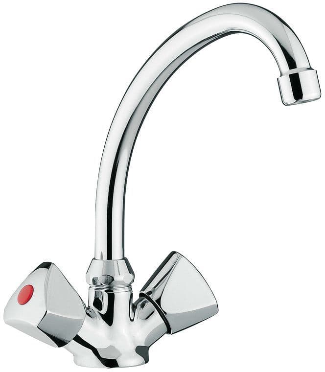 MELANGEUR DE LAVABO LAGUNA OEILLET BEC MOBILE CHROME vue 1