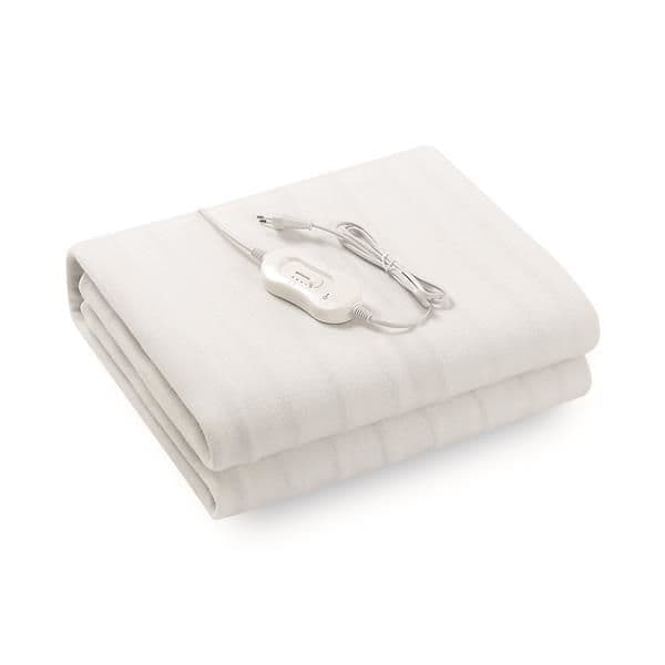 Sous-couverture chauffante simple 1,50 x 0,80m avec 3 niveaux de chaleur lavable 60W avec voyant vue 1
