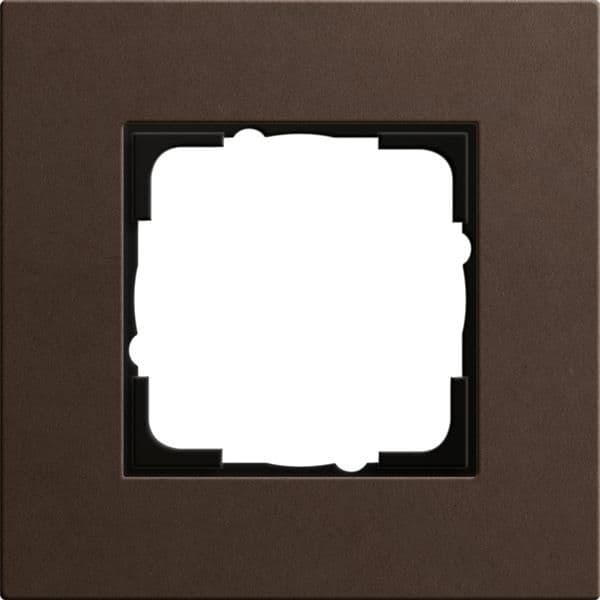 Cadre de finition Gira Esprit Brun foncé linoléum-multiplex Brun foncé produit naturel. Des vue 1