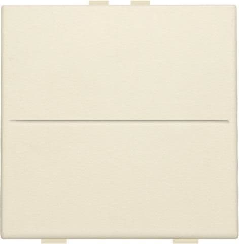 Touche simple pour interrupteur sans fil ou bouton - poussoir à 2 boutons de commande Creme vue 1
