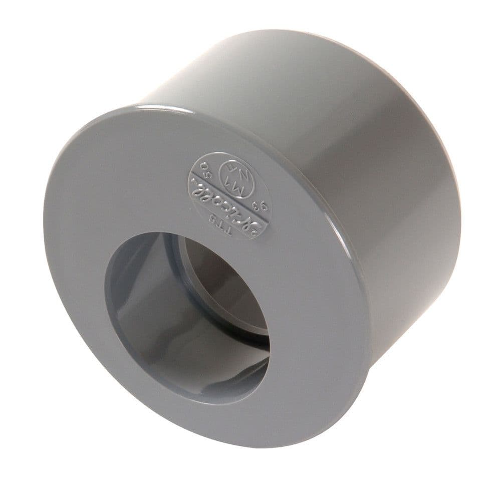 Nicoll raccord à coller PVC tampon de réduction double MFF D 93 x D 50 gris vue 1