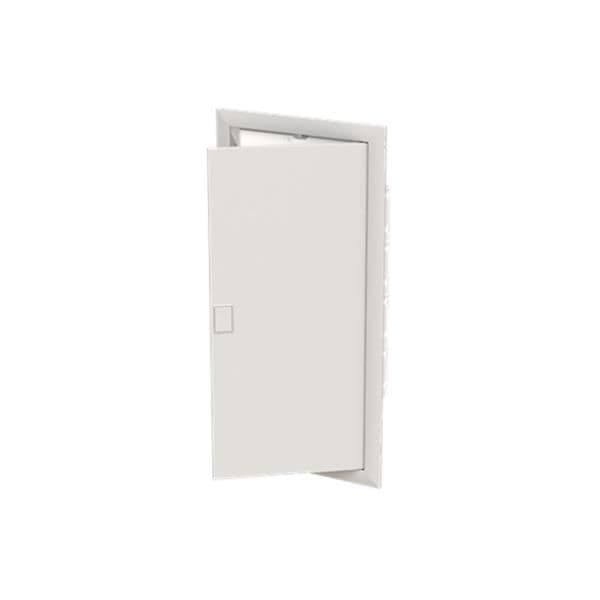 UK600 coffret encastré de 4 rangées soit 56 modules avec porte pleine vue 1