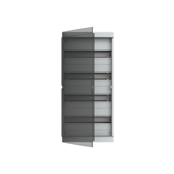 Coffret de distribution Fix-o-Rail 150 4 rangées 72 modules avec porte transparente vue 1