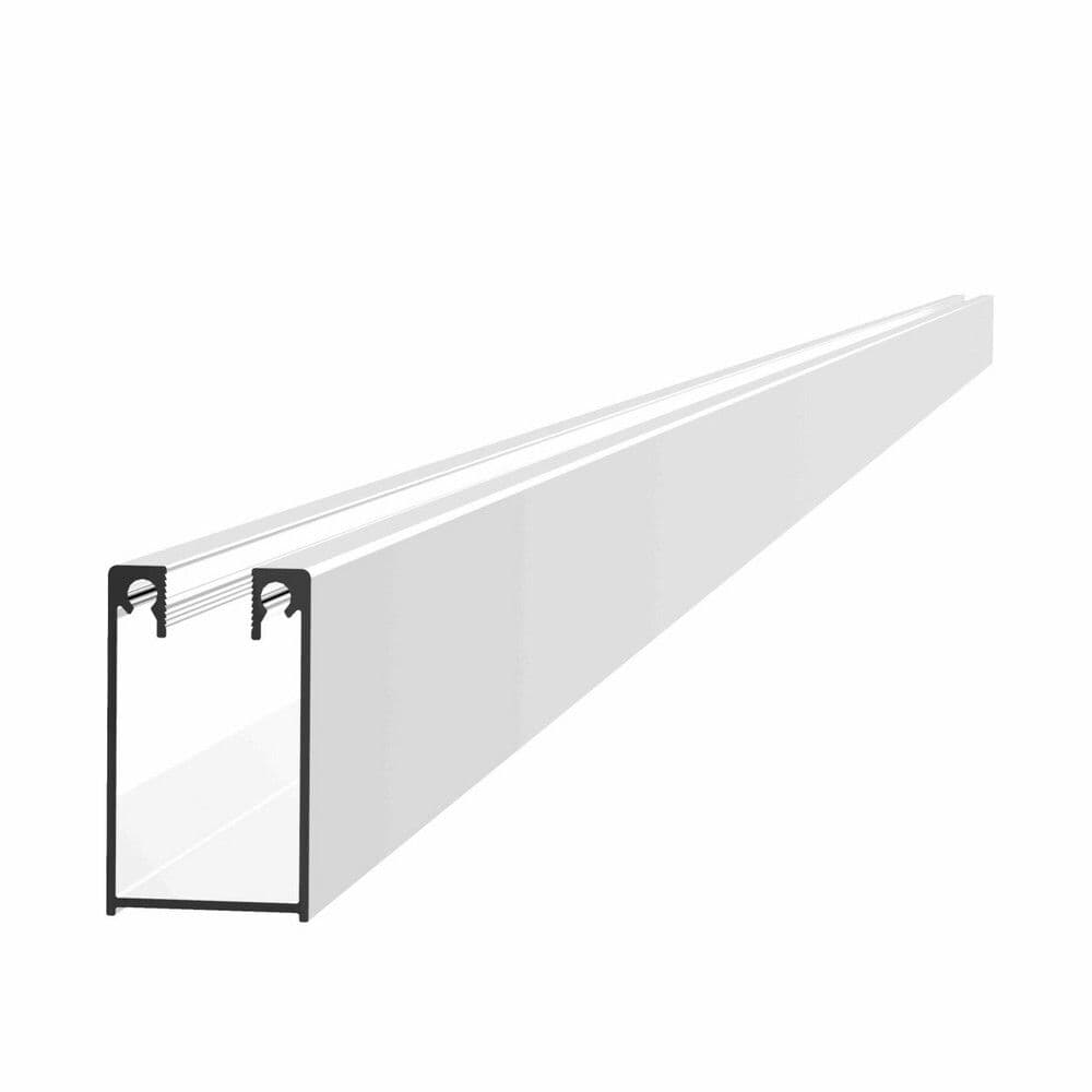 Van Marcke Walk In profil mural 2000mm pour verre 8mm blanc mat vue 1