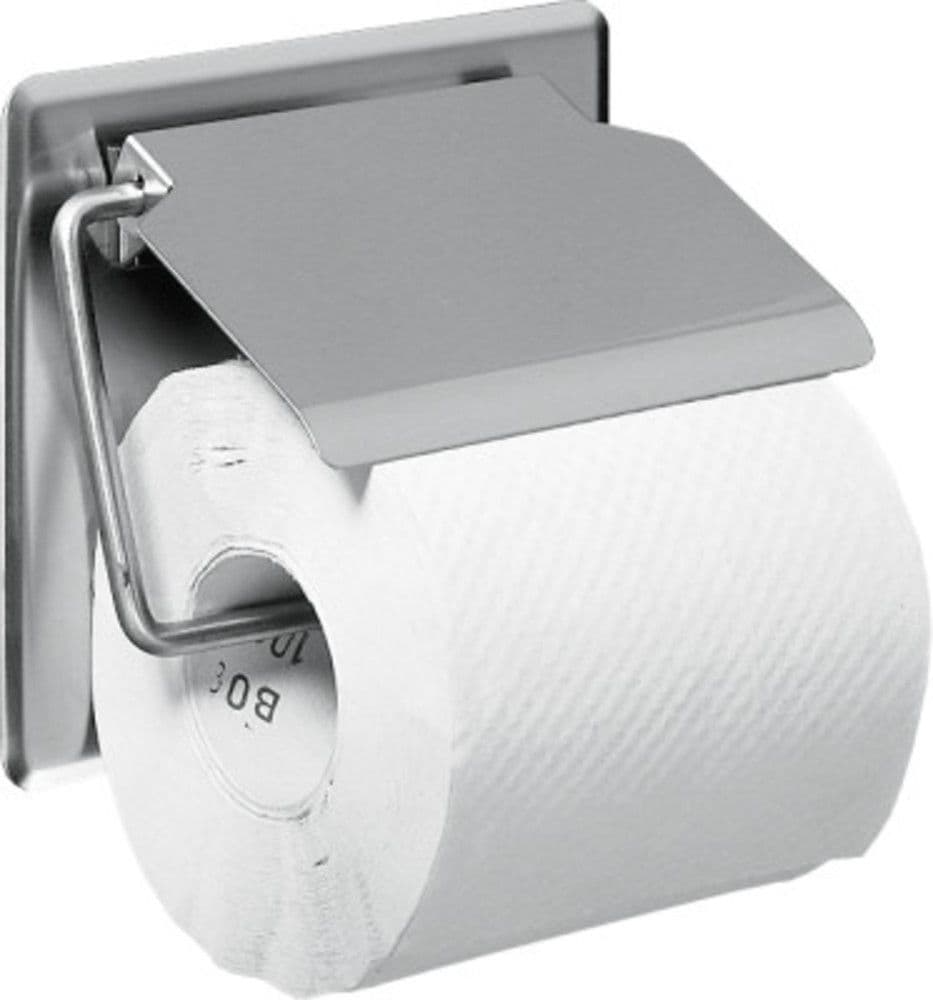 Franke porte-papier avec couvercle inox satinée vue 1