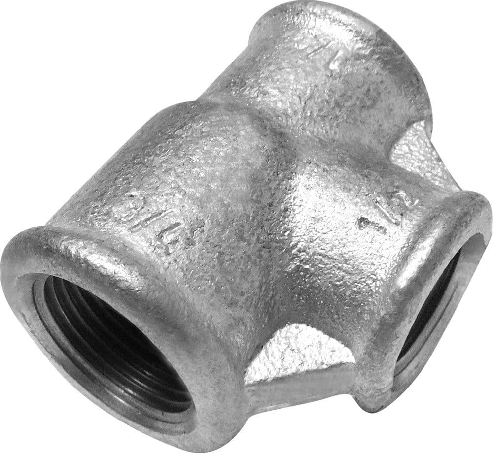 Georg Fischer galvanisé nr.130 Té 3/4" x 1/2" x 3/4" vue 1
