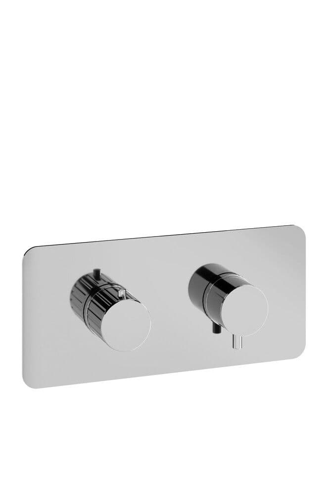 Van Marcke Ondine parties apparentes uniquement pour mitigeur douche thermostatique encastré chrome vue 1