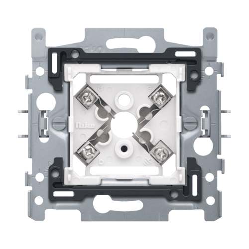 Socle pour prise téléphonique à 5 pôles, fixation par griffes vue 1