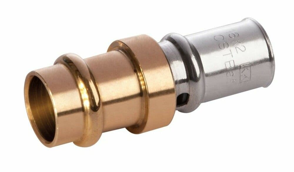 SYSTEMPEX raccord droit tube PEX-Alu transition Cu Vprofil D16-16 vue 1