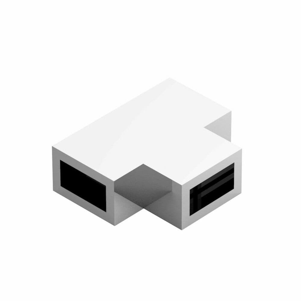 Van Marcke pièce de connetion en T pour barres de stabilisation blanc mat vue 1
