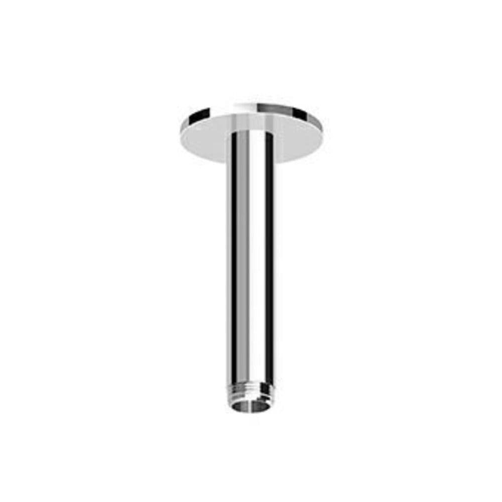 Zucchetti bras de douche montage plafond L130mm D21mm rosace D57mm G 1/2 Noir mat gaufré vue 1