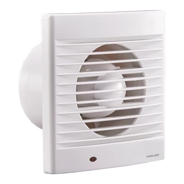 Extracteur de salle de bain temporisé 12W 130m³ / h 82 x 157mm diamètre 101mm avec clapet anti retou vue 1