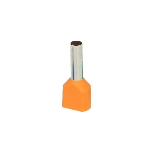 Borne d'extrémité de câble double isolée max. section 4mm² longueur du manchon cuivre: 12mm vue 1