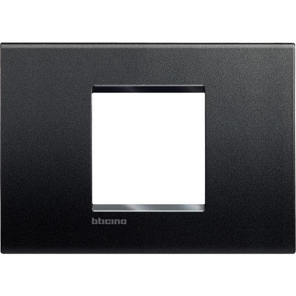 LivingLight - plaque rectangulaire large 2 modules Anthracite vue 1