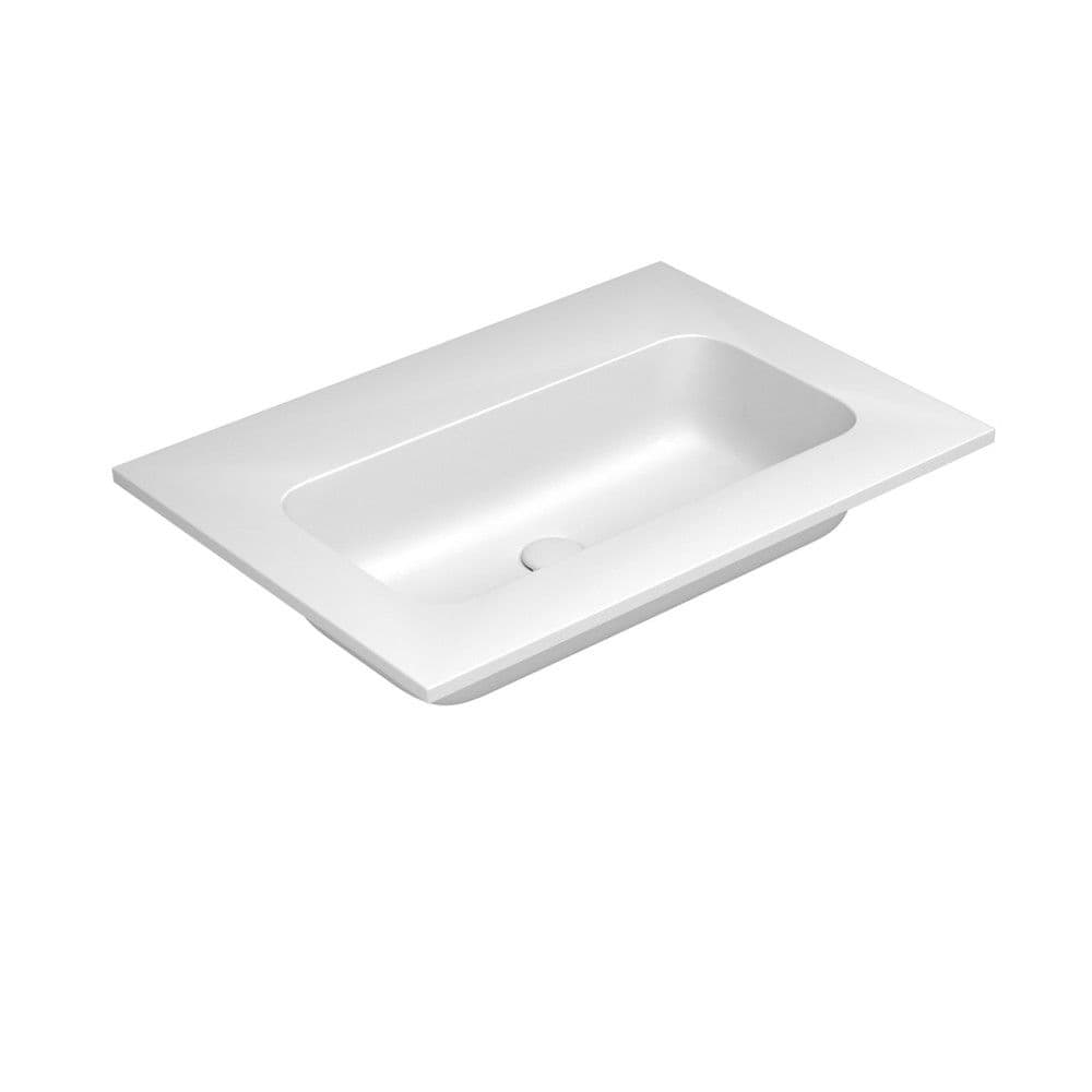 Van Marcke by Falper Fin tablette avec 1lavabo L705xW505xH143mm blanc mat vue 1