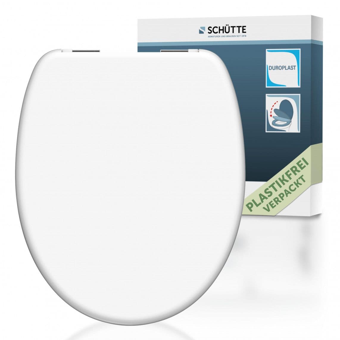 82100 abattant WC en Duroplast WHITE, avec frein de chute vue 1