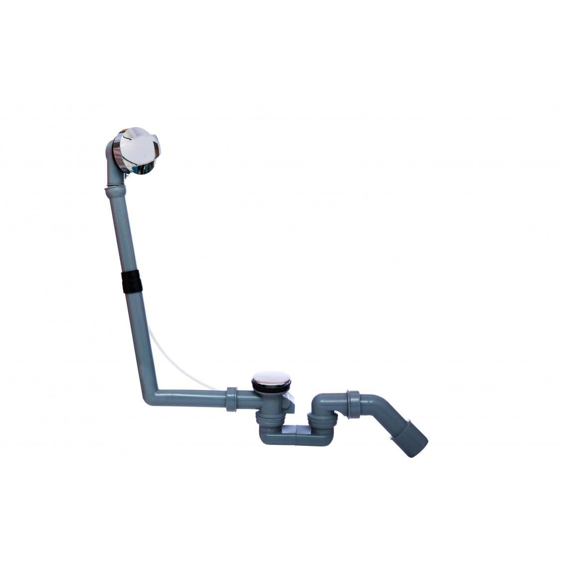 98845019 ECO-SAVE KS garniture de vidage et de trop plein pour baignoire, Gris, 1 1/2", avec excentrique vue 1