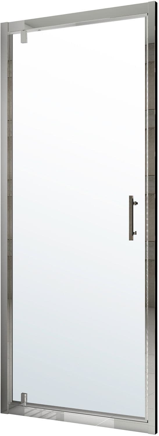 PORTE PIVOTANTE TWIST 96-102 H195 CHROME-CLAIR vue 1